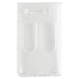 Frosted Rigid Plastic Vertical 2-Card Access Badge Holder, 2.13" x 3.38" (50/Pack) - Wristbands.com