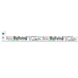 SuperBand® Expressions Plastic Wristbands 3/4" Bullying 4065 - White (500/Box) - Wristbands.com