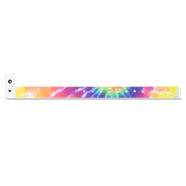 Plastic Tie Dye Wristbands 3/4