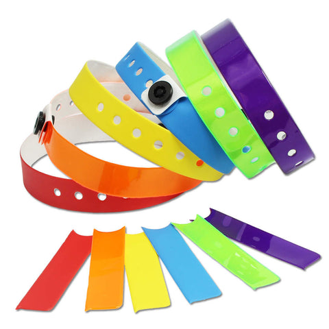 1/2" Pull Off Tab Vinyl Wristbands 430PT (500/Box) - Wristbands.com