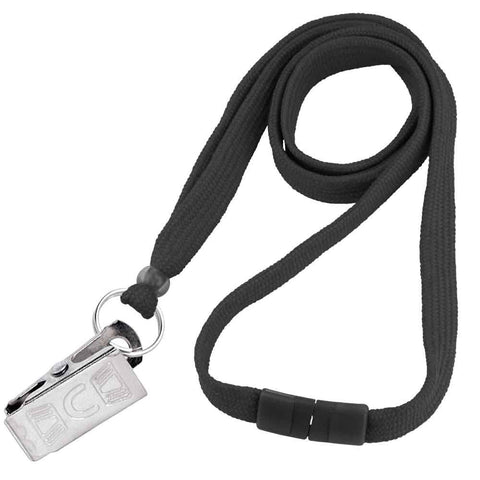 Breakaway Flat Braided 3/8" Lanyard (100/Pack) - Wristbands.com