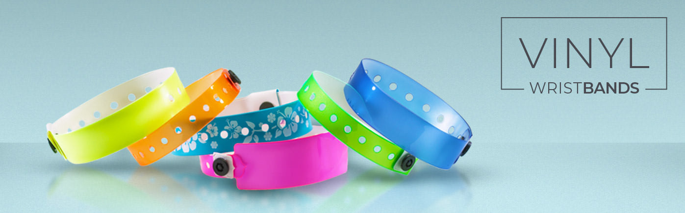 Vinyl Wristbands for Events: Shop Vibrant Clear Vinyl