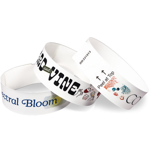 QUICK SHIP SecurBand® Full-Color Custom Wristbands 7/8" Clean Tab™ SCRFQ
