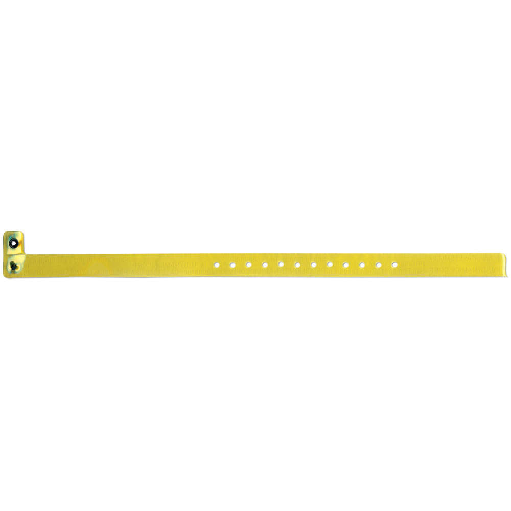 ダブルラインハンドルレスカップ1個 ClearImage® Clear Vinyl Wristbands 1/2