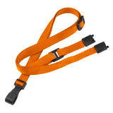 Breakaway Adjustable Flat Braided 3/8" Lanyard 2137 (100/Pack) - Wristbands.com