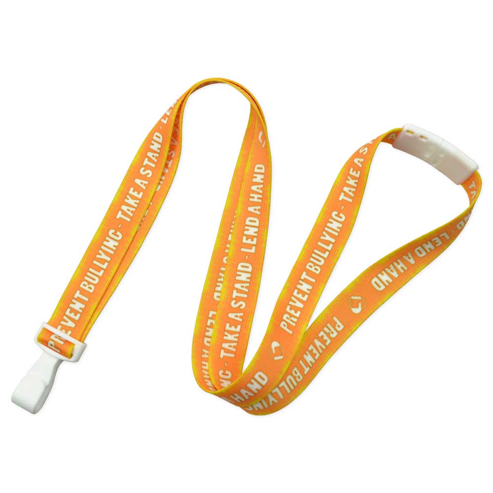 Anti-Bullying Lanyard 5/8- Orange (100/Pack)