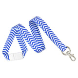 ZigZag Pattern Fashion Lanyard 5/8" (10/Pack) - Wristbands.com