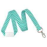 ZigZag Pattern Fashion Lanyard 5/8" (10/Pack) - Wristbands.com