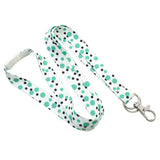 Polka Dot Lanyard with Trigger Hook and Split Ring 5/8" (10/Pack) - Wristbands.com