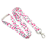 Polka Dot Lanyard with Trigger Hook and Split Ring 5/8" (10/Pack) - Wristbands.com