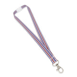 Patriotic Lanyard - USA Flag Plaid Design 5/8" (100/Pack)