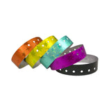 Holographic Plastic Wristbands 3/4" Stars Design 4830 (500/Box) - Wristbands.com