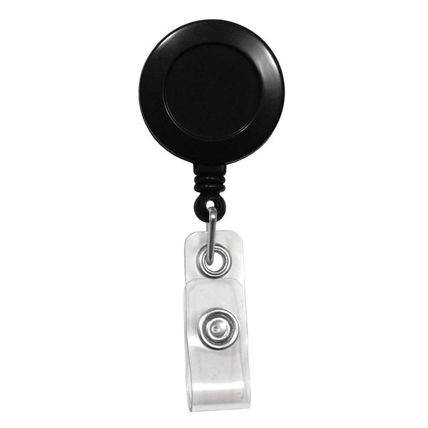 Round Badge ID Reel with Strap and Slide Clip (25/Pack) - Wristbands.com