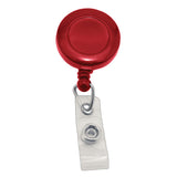 Round Badge ID Reel with Strap and Slide Clip (25/Pack) - Wristbands.com