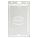 Economy Frosted Vertical Side-Load Badge Holder, 2.13" x 3.38" (50/Box) - Wristbands.com