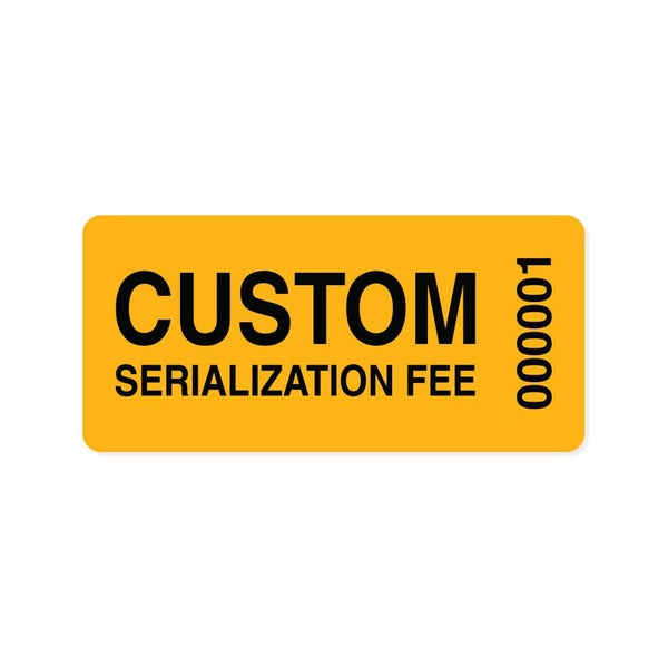Serialization Fee - Wristbands.com