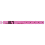 Tytan Band® Expressions Tyvek Wristbands 3/4" Over 21 Design NTX61 (500/Pack) - Wristbands.com