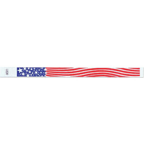 Tyvek® Patriotic Wristbands 3/4