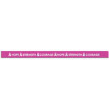 Silicone Wristbands Color Fill Debossed 1/2" Hope Design - Hot Pink (100/Pack) - Wristbands.com