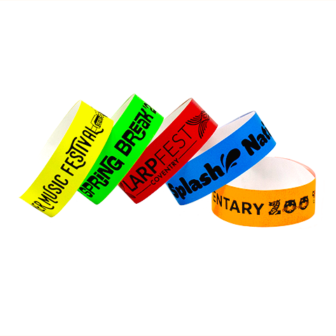 QUICK SHIP SecurBand® Custom Wristbands 7/8" Clean-Tab™ SCR (500/Pack) Ships in 1-2 Days