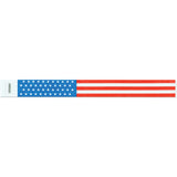 Tytan Band® Expressions Tyvek Wristbands 1" Stars & Stripes Design TX10 (500/Pack) - Wristbands.com