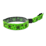 Woven Wristbands 1/2" Star Explosion - High Security Closure WOVST (100/Pack) - Wristbands.com