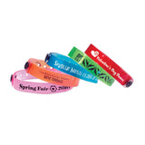 ClearImage® Custom Vinyl Wristbands 1/2" Imprinted 130P Snap Closure (500/Box) - Wristbands.com