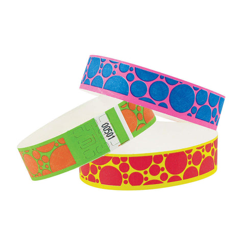 Tytan® Band Expressions Tyvek Wristbands 3/4" Bubble Explosion Design NTX107 (500/Pack) - Wristbands.com