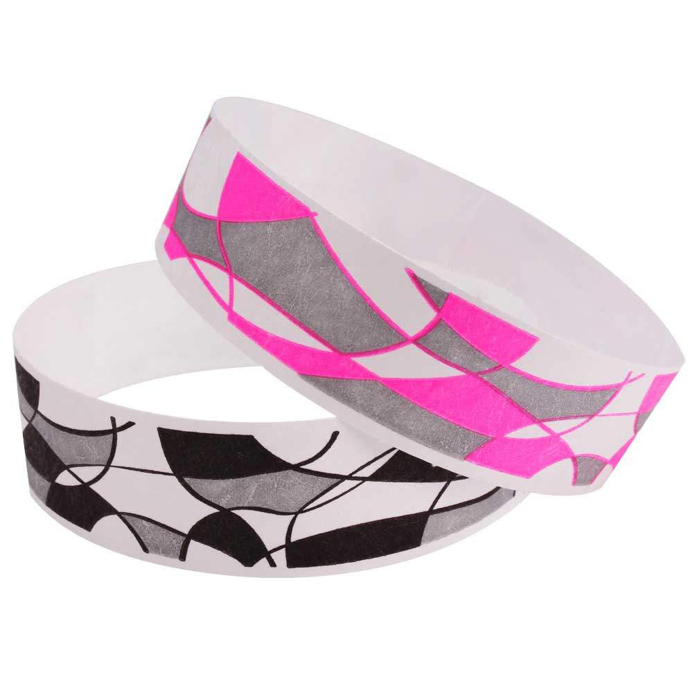 Tyvek® Abstract Wristbands 3/4