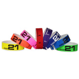 Tytan Band® Expressions Tyvek Wristbands 3/4" Over 21 Design NTX61 (500/Pack) - Wristbands.com