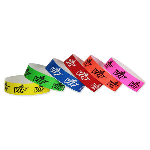 Tytan Band® Expressions Tyvek Wristbands 3/4" VIP Stars Design NTX81 (500/Pack) - Wristbands.com