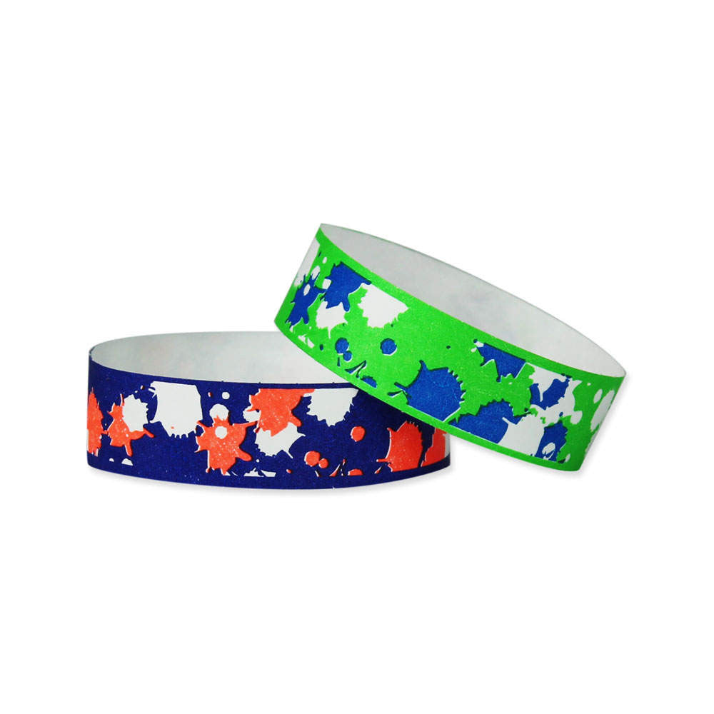Tyvek® Paintball Design Wristbands 3/4" Tytan-Band® Expressions NTX83 (500/Pack)
