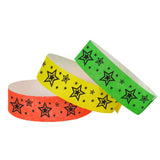 Tytan Band® Expressions Tyvek Wristbands 3/4" Star Explosion Design NTX91 (500/Pack) - Wristbands.com