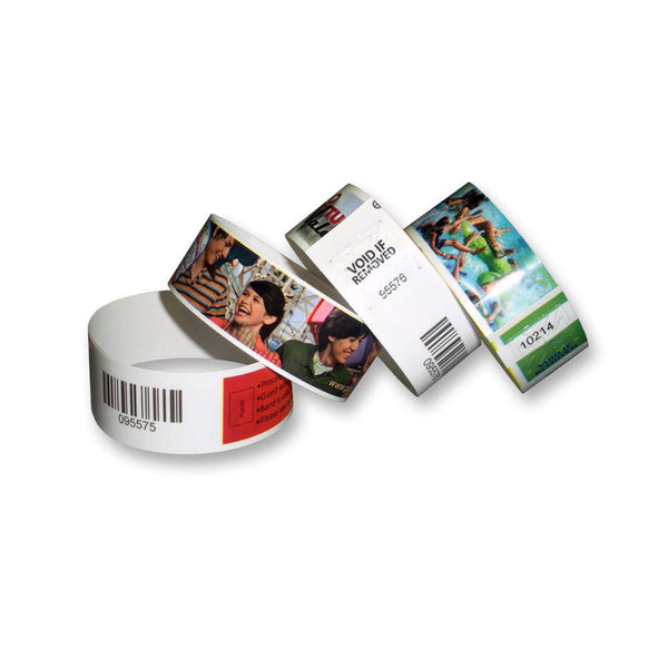 Custom Full-Color Plastic Wristbands, 1", Glossy Finish (1000/Box) - Wristbands.com