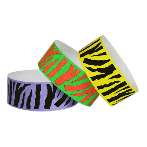 Tytan Band® Expressions Tyvek Wristbands 1" Tiger Design TX31 (500/Pack) - Wristbands.com