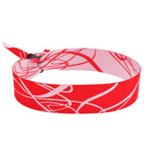 Woven Wristbands 1/2" Swirl Design - High Security Closure WOBS (100/Pack) - Wristbands.com